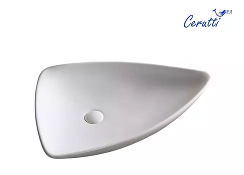 Раковина Ceruttispa CR7014 69х47 накладная, треугольная, белый