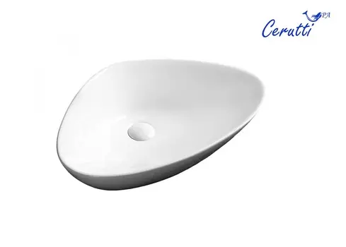 Раковина Ceruttispa CR7025M 59х39 накладная, треугольная, белый