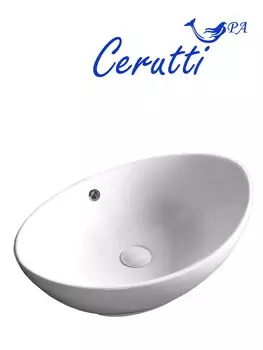 Раковина Ceruttispa CR7027 59х38,5 накладная, лодочка, белый