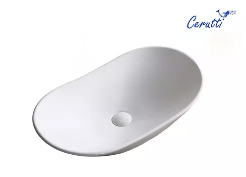 Раковина Ceruttispa CR7031B 64х36 накладная, белый