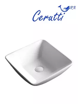 Раковина Ceruttispa CR7034D 42х42 накладная, белая