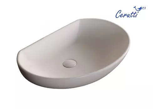 Раковина Ceruttispa CR7074 61х41 накладная, асимметричная, белый