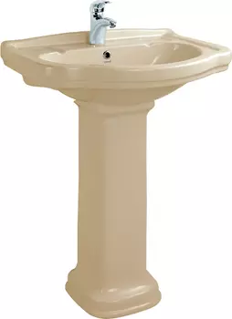Раковина Creavit Klasik KL065-З0 с пьедесталом карамель