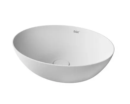 Раковина D&K Matrix DT1390708 накладная белая матовая