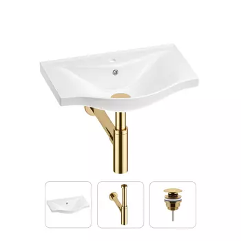 Раковина для ванной Wellsee Bisou 201001568 в наборе 3 в 1