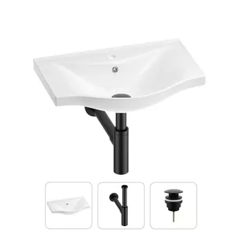 Раковина для ванной Wellsee Bisou 201001592 в наборе 3 в 1