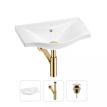 Раковина для ванной Wellsee Bisou 201001593 в наборе 3 в 1