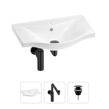 Раковина для ванной Wellsee Bisou 201001622 в наборе 3 в 1