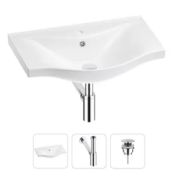 Раковина для ванной Wellsee Bisou 201001651 в наборе 3 в 1