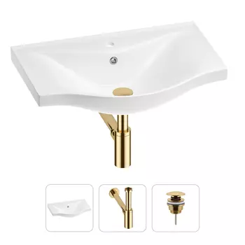 Раковина для ванной Wellsee Bisou 201001653 в наборе 3 в 1