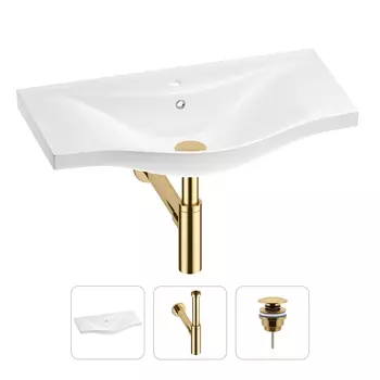 Раковина для ванной Wellsee Bisou 201001693 в наборе 3 в 1