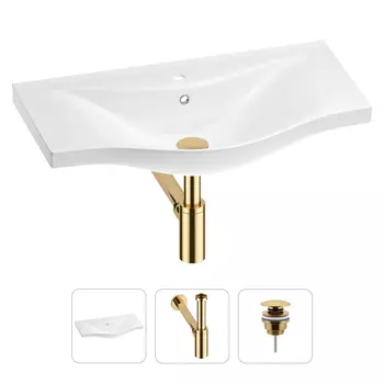 Раковина для ванной Wellsee Bisou 201001703 в наборе 3 в 1