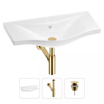 Раковина для ванной Wellsee Bisou 201001718 в наборе 3 в 1