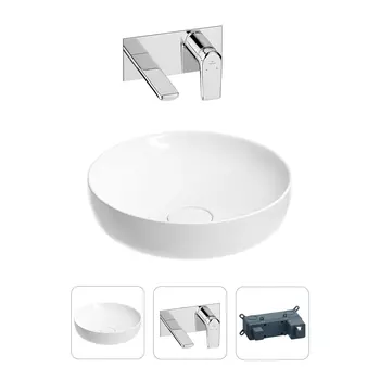 Раковина для ванной Wellsee Chalice Perfection 201000681 в наборе 2 в 1