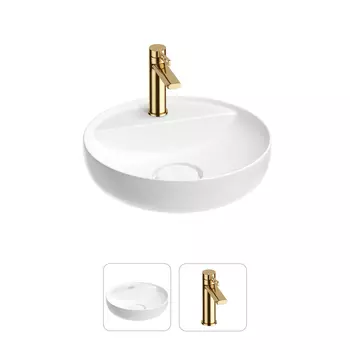 Раковина для ванной Wellsee Chalice Perfection 201000698 в наборе 2 в 1