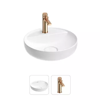 Раковина для ванной Wellsee Chalice Perfection 201000699 в наборе 2 в 1