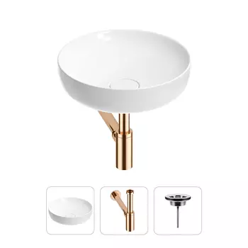 Раковина для ванной Wellsee Chalice Perfection 201001154 в наборе 3 в 1