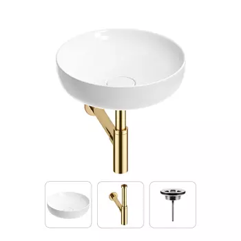 Раковина для ванной Wellsee Chalice Perfection 201001168 в наборе 3 в 1