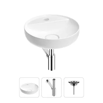 Раковина для ванной Wellsee Chalice Perfection 201001176 в наборе 3 в 1
