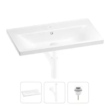 Раковина для ванной Wellsee FreeDom 201001520 в наборе 3 в 1