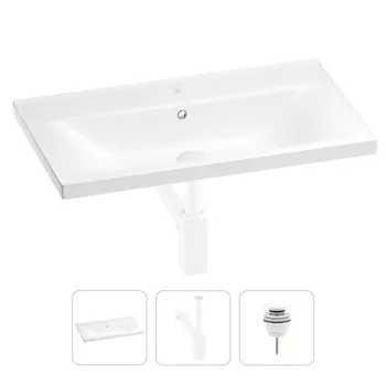 Раковина для ванной Wellsee FreeDom 201001535 в наборе 3 в 1
