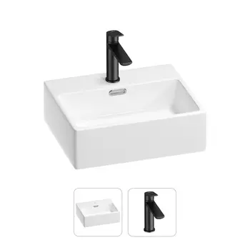 Раковина для ванной Wellsee Graceful Pro 201000777 в наборе 2 в 1