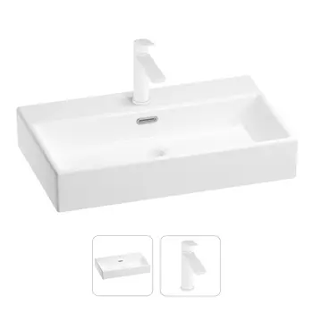 Раковина для ванной Wellsee Graceful Pro 201000790 в наборе 2 в 1