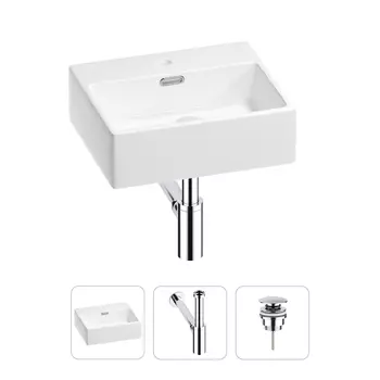 Раковина для ванной Wellsee Graceful Pro 201001301 в наборе 3 в 1