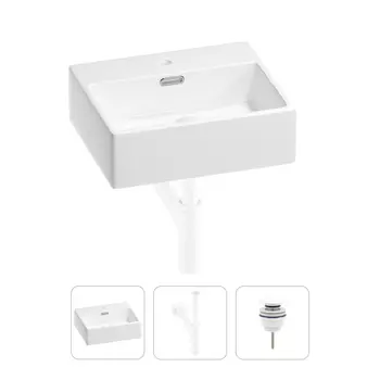 Раковина для ванной Wellsee Graceful Pro 201001320 в наборе 3 в 1