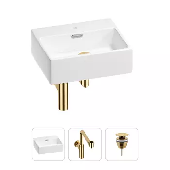 Раковина для ванной Wellsee Graceful Pro 201001323 в наборе 3 в 1