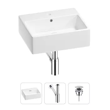 Раковина для ванной Wellsee Graceful Pro 201001326 в наборе 3 в 1