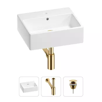 Раковина для ванной Wellsee Graceful Pro 201001328 в наборе 3 в 1