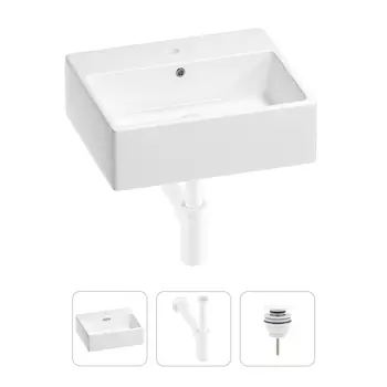 Раковина для ванной Wellsee Graceful Pro 201001330 в наборе 3 в 1