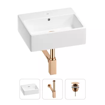 Раковина для ванной Wellsee Graceful Pro 201001334 в наборе 3 в 1