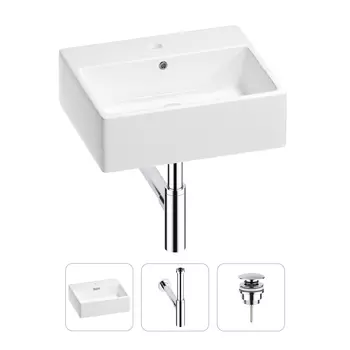 Раковина для ванной Wellsee Graceful Pro 201001341 в наборе 3 в 1