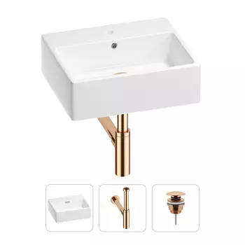 Раковина для ванной Wellsee Graceful Pro 201001344 в наборе 3 в 1