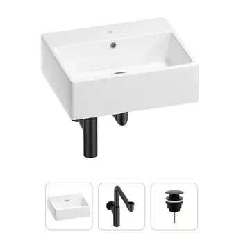 Раковина для ванной Wellsee Graceful Pro 201001347 в наборе 3 в 1