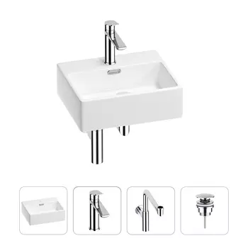 Раковина для ванной Wellsee Graceful Pro 201002891 в наборе 4 в 1