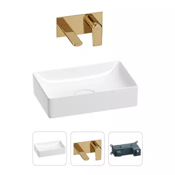 Раковина для ванной Wellsee Pure BY Wellsee 201000708 в наборе 2 в 1