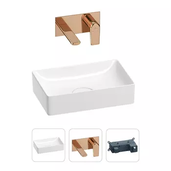 Раковина для ванной Wellsee Pure BY Wellsee 201000709 в наборе 2 в 1