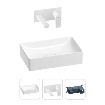 Раковина для ванной Wellsee Pure BY Wellsee 201000710 в наборе 2 в 1