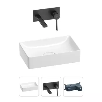 Раковина для ванной Wellsee Pure BY Wellsee 201000712 в наборе 2 в 1