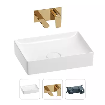 Раковина для ванной Wellsee Pure BY Wellsee 201000728 в наборе 2 в 1