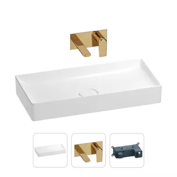 Раковина для ванной Wellsee Pure BY Wellsee 201000748 в наборе 2 в 1