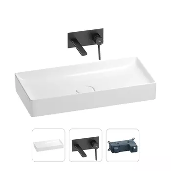 Раковина для ванной Wellsee Pure BY Wellsee 201000752 в наборе 2 в 1