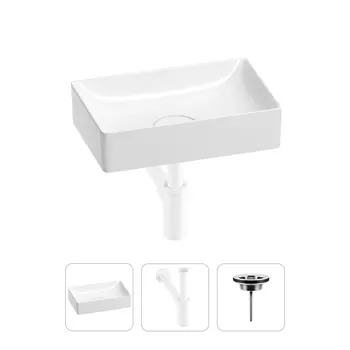 Раковина для ванной Wellsee Pure BY Wellsee 201001205 в наборе 3 в 1