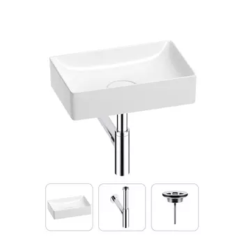 Раковина для ванной Wellsee Pure BY Wellsee 201001216 в наборе 3 в 1