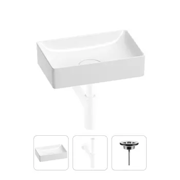 Раковина для ванной Wellsee Pure BY Wellsee 201001220 в наборе 3 в 1