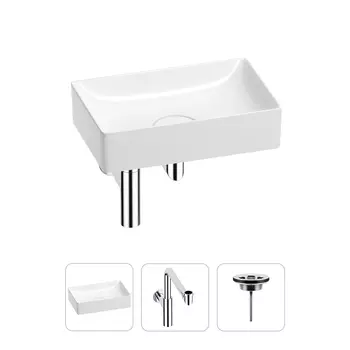 Раковина для ванной Wellsee Pure BY Wellsee 201001221 в наборе 3 в 1