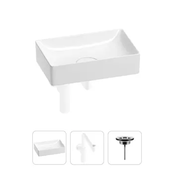Раковина для ванной Wellsee Pure BY Wellsee 201001225 в наборе 3 в 1